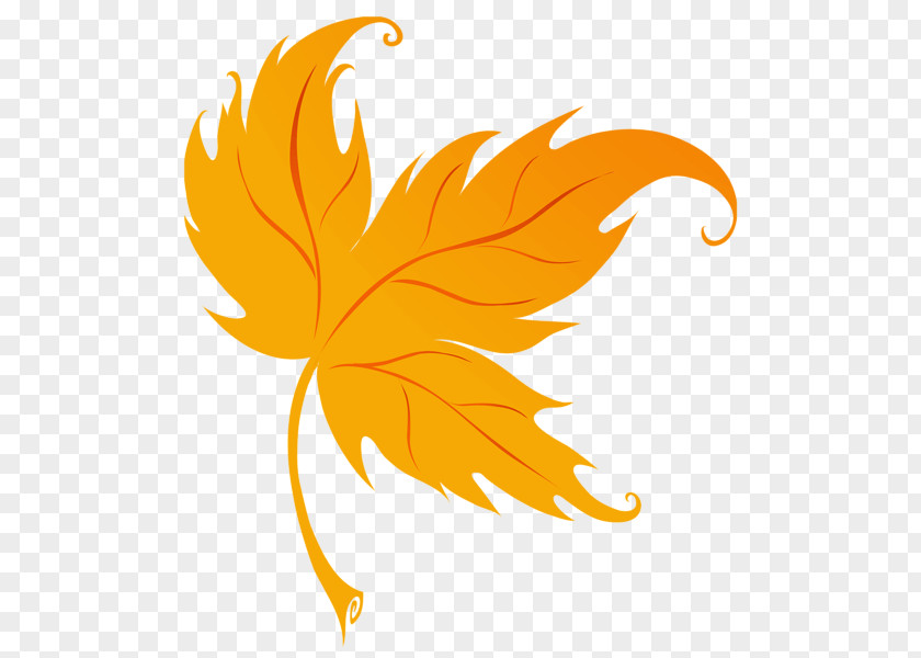 Golden Autumn Maple Leaves Leaf Clip Art PNG