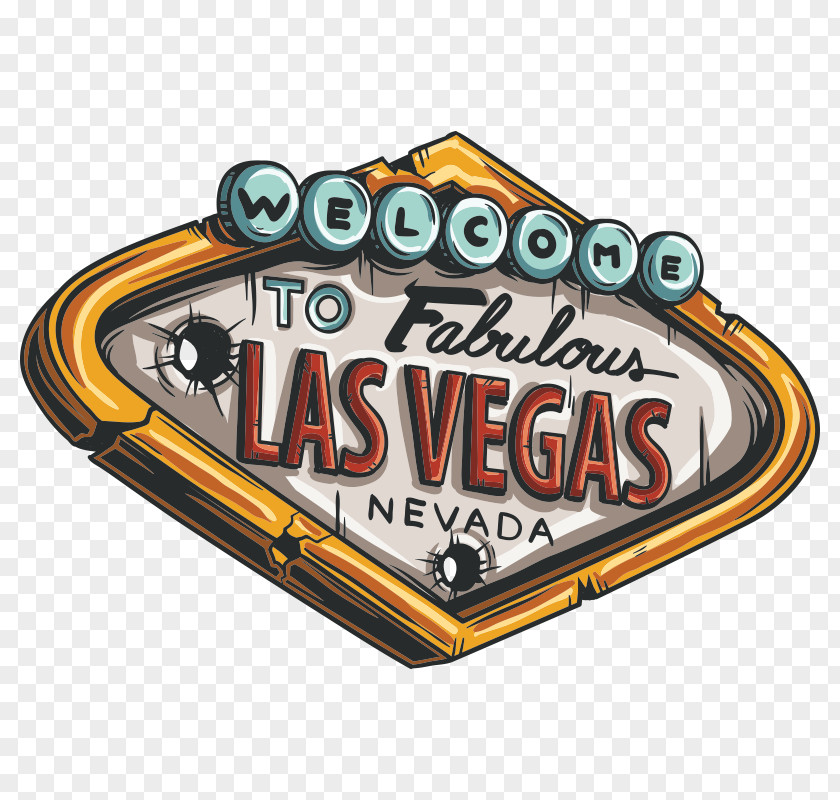Las Vegas Welcome To Fabulous Sign Decal Sticker Vehicle License Plates PNG