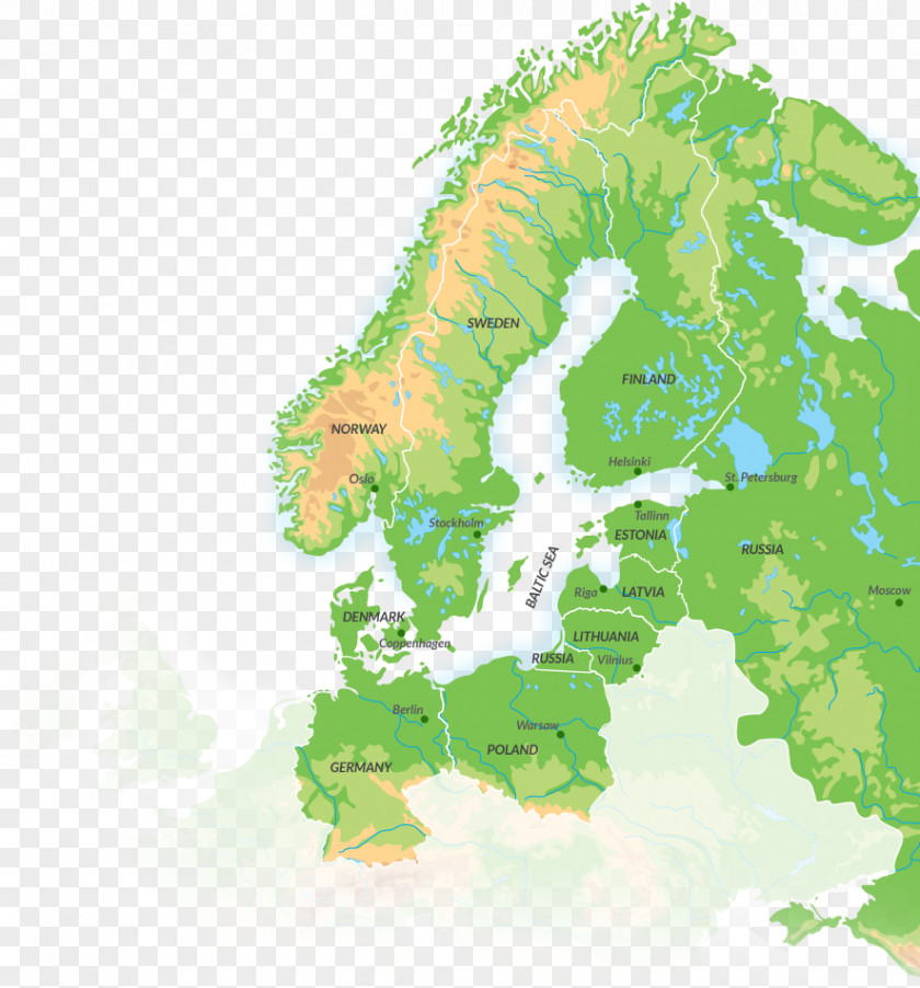 Map Europe World Blank Globe PNG