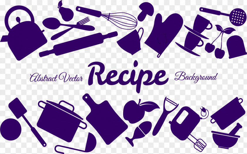 Purple Cooking Classes Cover Knife Kitchen Utensil Cutlery PNG