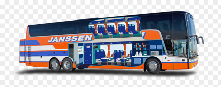 Van Hool Tour Bus Service Double-decker Transport Commercial Vehicle PNG