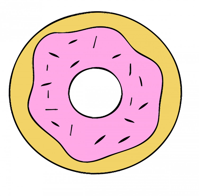 5 Donuts Cartoon Clip Art PNG