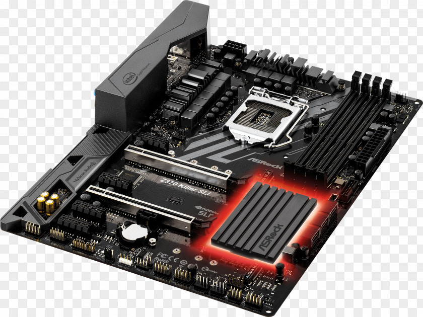 Intel ASRock Z370 Killer SLI/ac ATX Motherboard For CPUs By CCL Computers LGA 1151 PNG