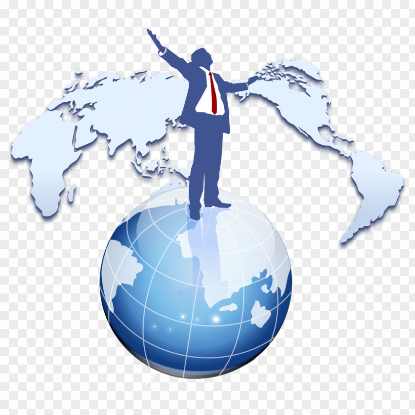 Person Standing On Earth Data PNG