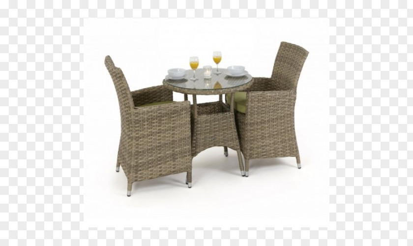 Table Chair Wicker Garden Furniture PNG