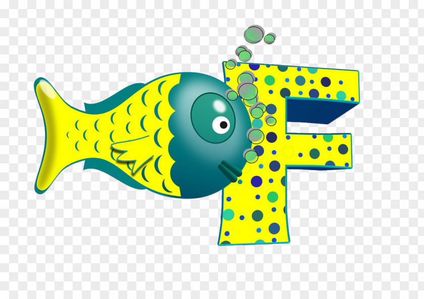 Cartoon Fish Letter Alphabet Kids Nursery Rhymes Phonics PNG