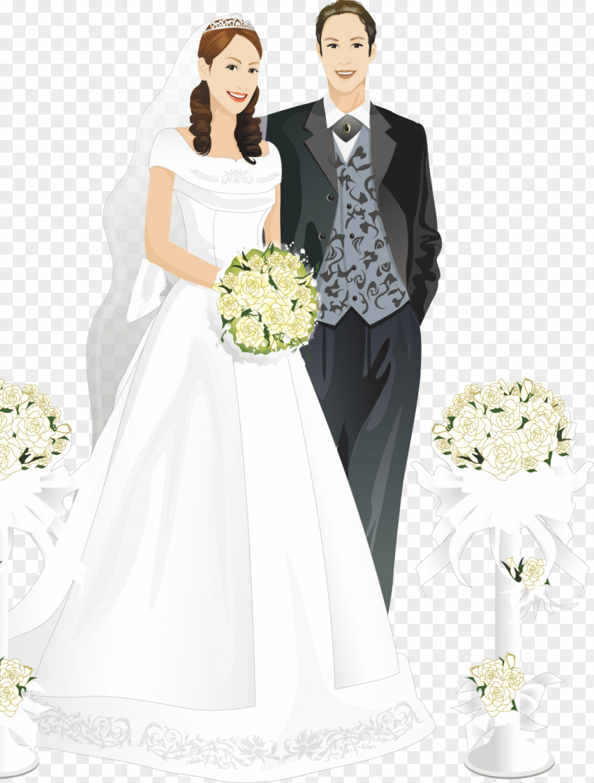 Romantic Wedding Bridegroom Clip Art PNG