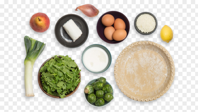 Cutting Board With Vegetables Vegetarian Cuisine Vinaigrette Quiche Goat Cheese Blue PNG