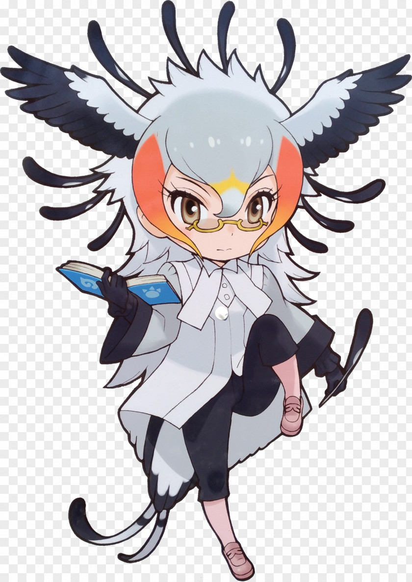 Kemono Friends Secretarybird Shoebill Fennec Fox PNG