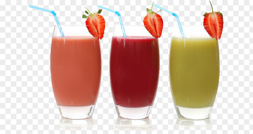 Milk Strawberry Juice Smoothie Milkshake Cocktail Garnish PNG