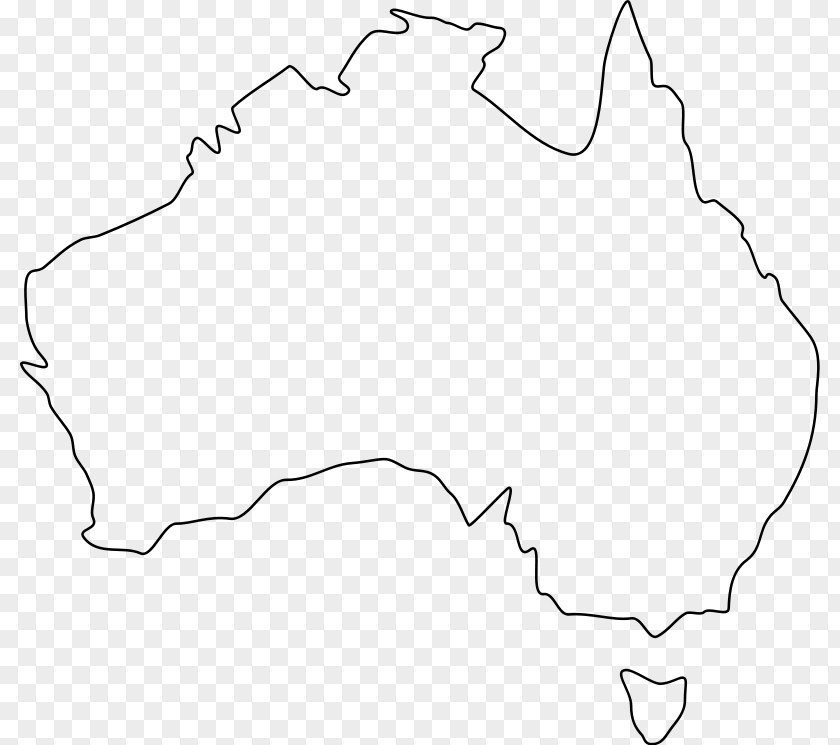 Australian Vector Australia Blank Map World Outline PNG