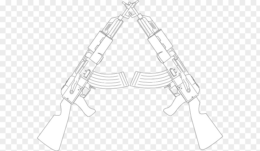 Crossed Guns AK-47 Firearm TKB-408 Accuracy International Arctic Warfare Barrett M82 PNG