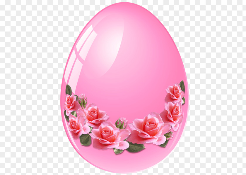 Easter Egg Garden Roses Pysanka PNG