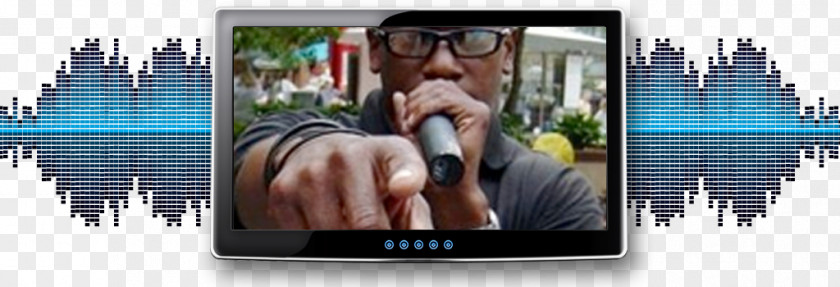 Hip Hop Mic LCD Television Set Liquid-crystal Display Show PNG