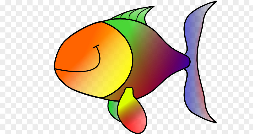 Rainbow Fish Saltwater Tropical Clip Art PNG