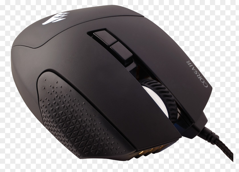 Computer Mouse Corsair Scimitar PRO RGB Gaming Optical MOBA/MMO Mouse, USB (Yellow) Massively Multiplayer Online Game Color Model PNG