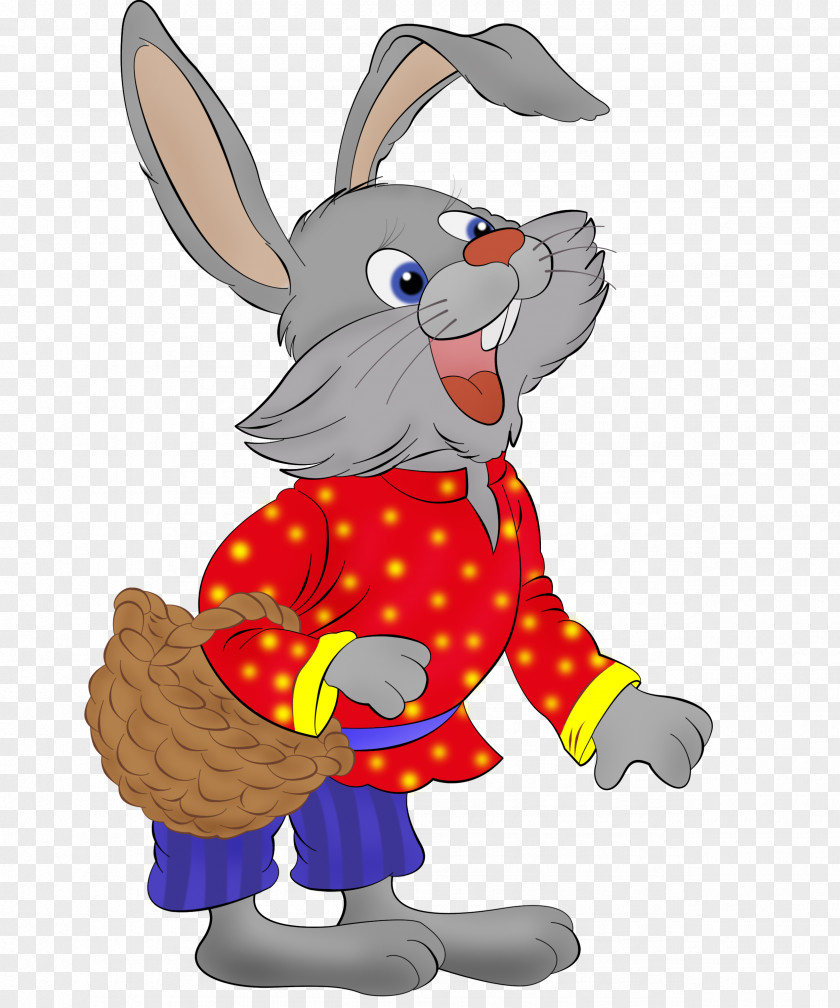 Dog Easter Bunny Mascot Clip Art PNG