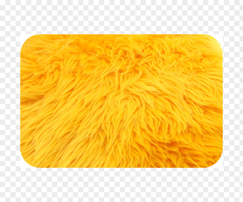 Fur Textile Fake Yellow Wool PNG