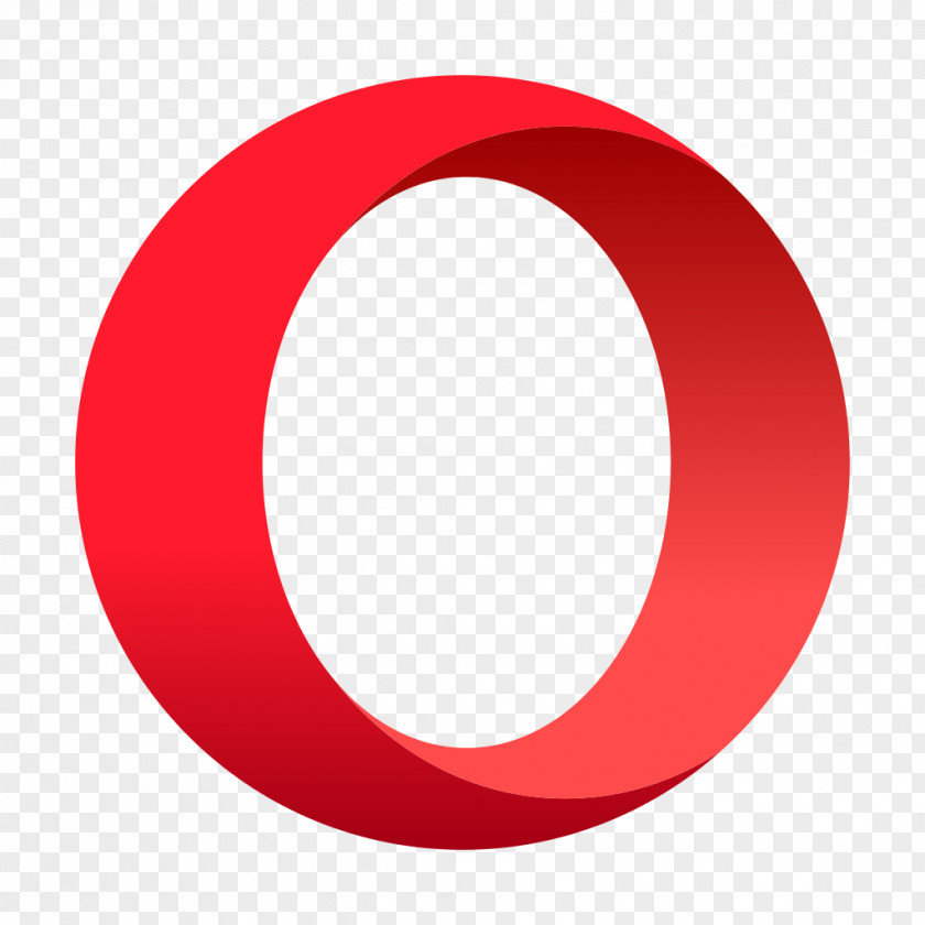 Opera Logo Circle Area Red Design PNG