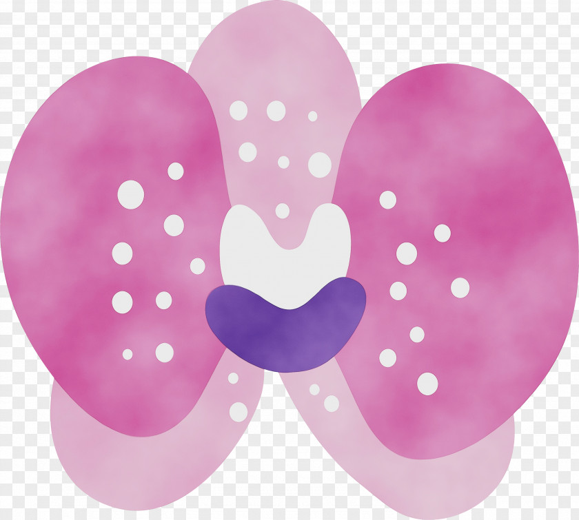 Pink M Petal Heart M-095 PNG