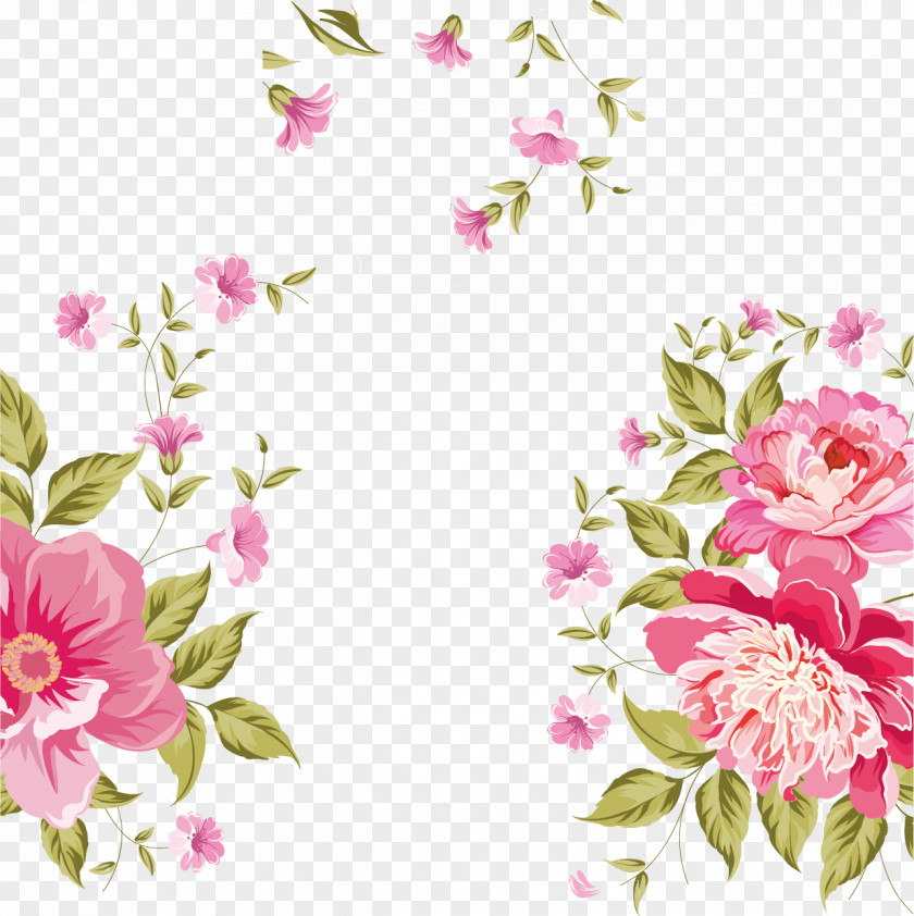 Rose Background Material Sea PNG