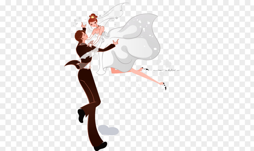 The Bride And Groom Wedding Bridegroom Illustration PNG