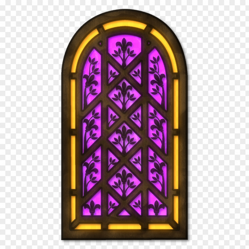 Window Rose Stained Glass PNG