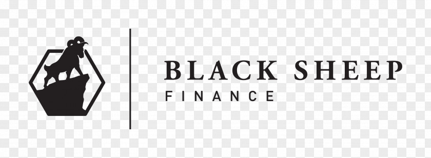 Sheep BlACK Logo Finance Money Debt Brand PNG