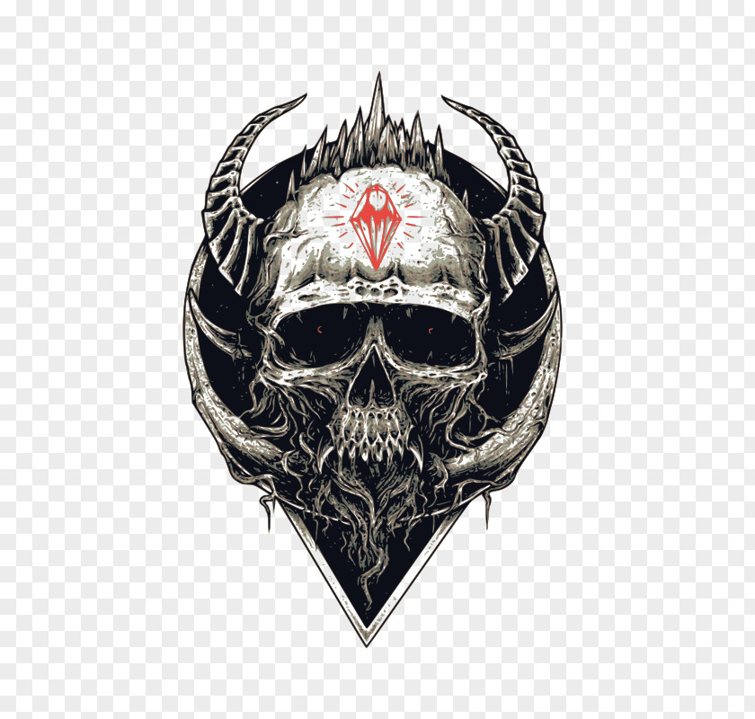 Skull T-shirt Devil Hoodie Spreadshirt PNG