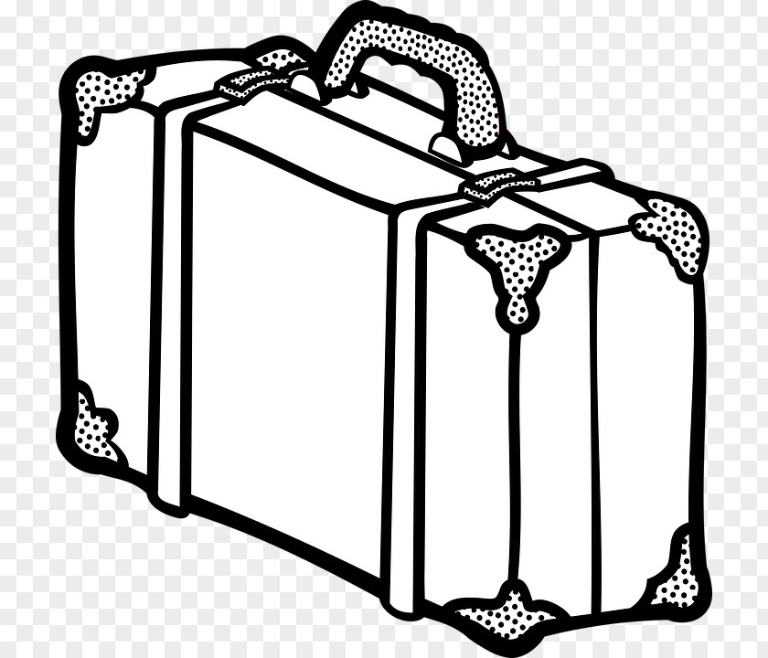 Suitcase Baggage Line Art Clip PNG