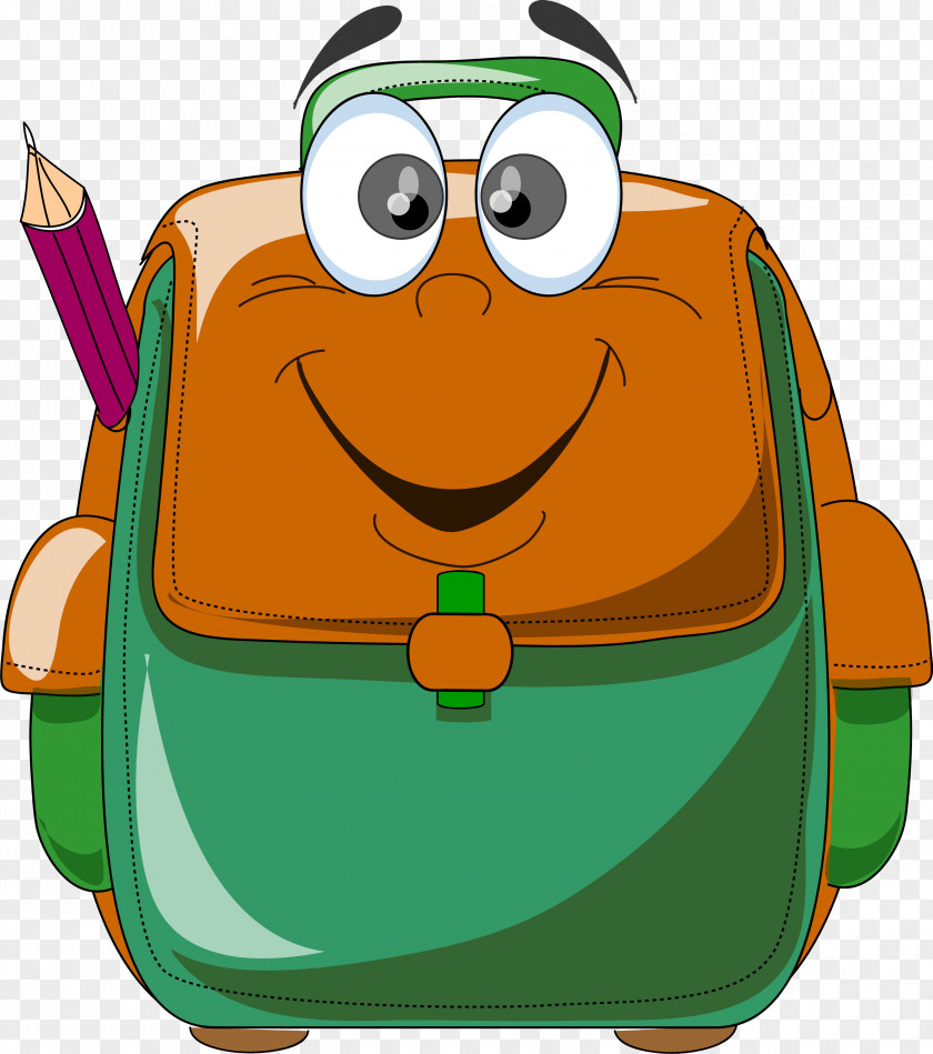 Backpack Cartoon Bag Clip Art PNG
