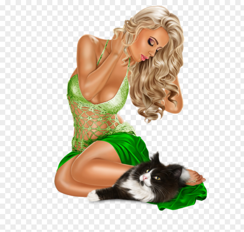 Cat Woman Kitten Dog Animal PNG