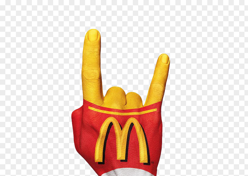 Fingers McDonald's McDonalds French Fries Hamburger Advertising PNG