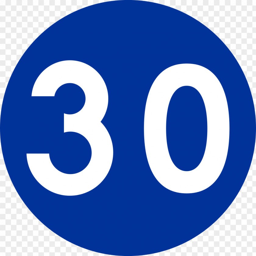 Mandatory Sign (semiotics) Velocity Road Number PNG