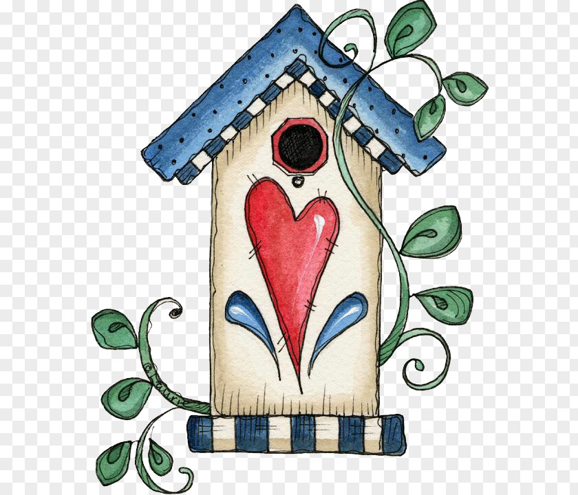 Blue Love House Bird Feeder Nest Box Clip Art PNG