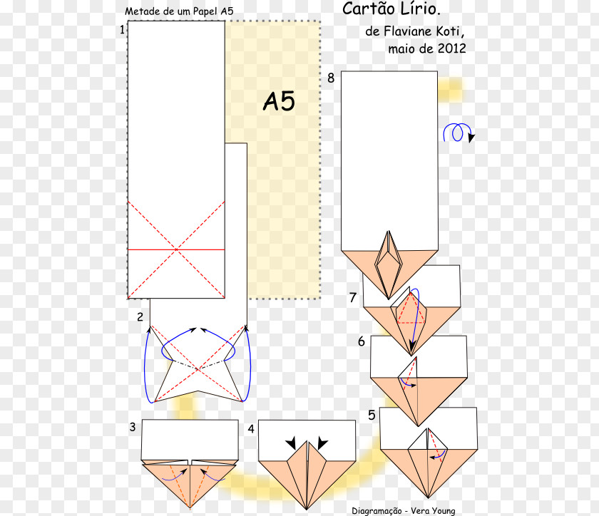 Envelope Paper Craft Origami Model PNG