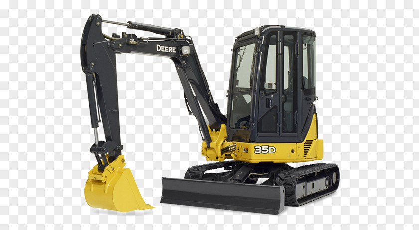Excavator John Deere Caterpillar Inc. Compact Heavy Machinery PNG