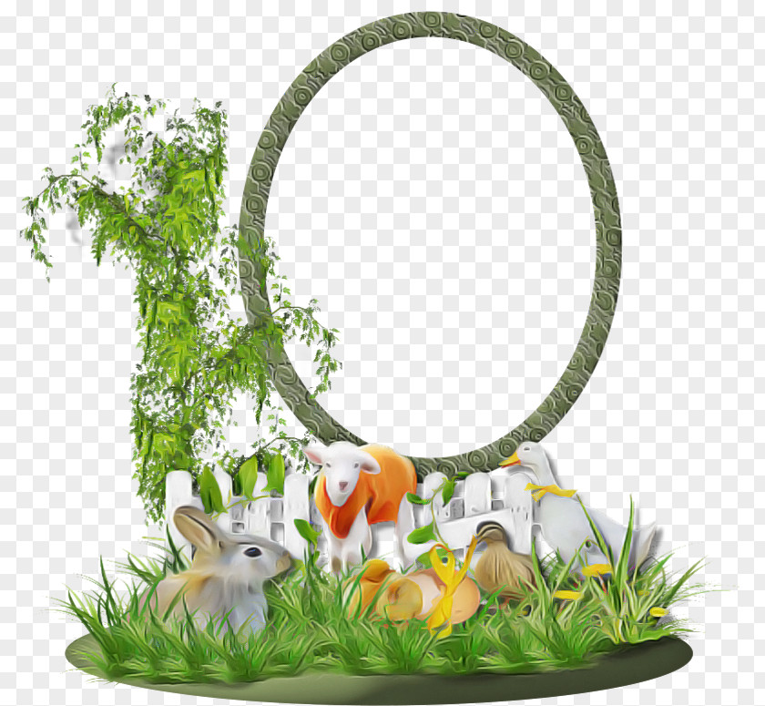 Grass Animal Figure Rabbits And Hares Rabbit Plant PNG