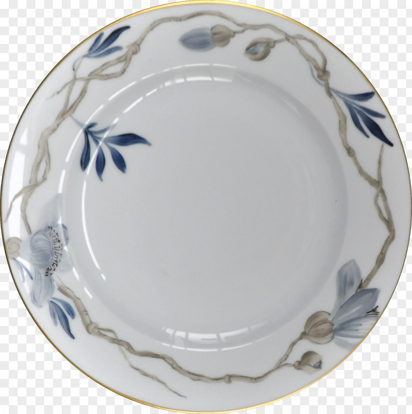 Plate Ceramic Platter Blue And White Pottery Saucer PNG