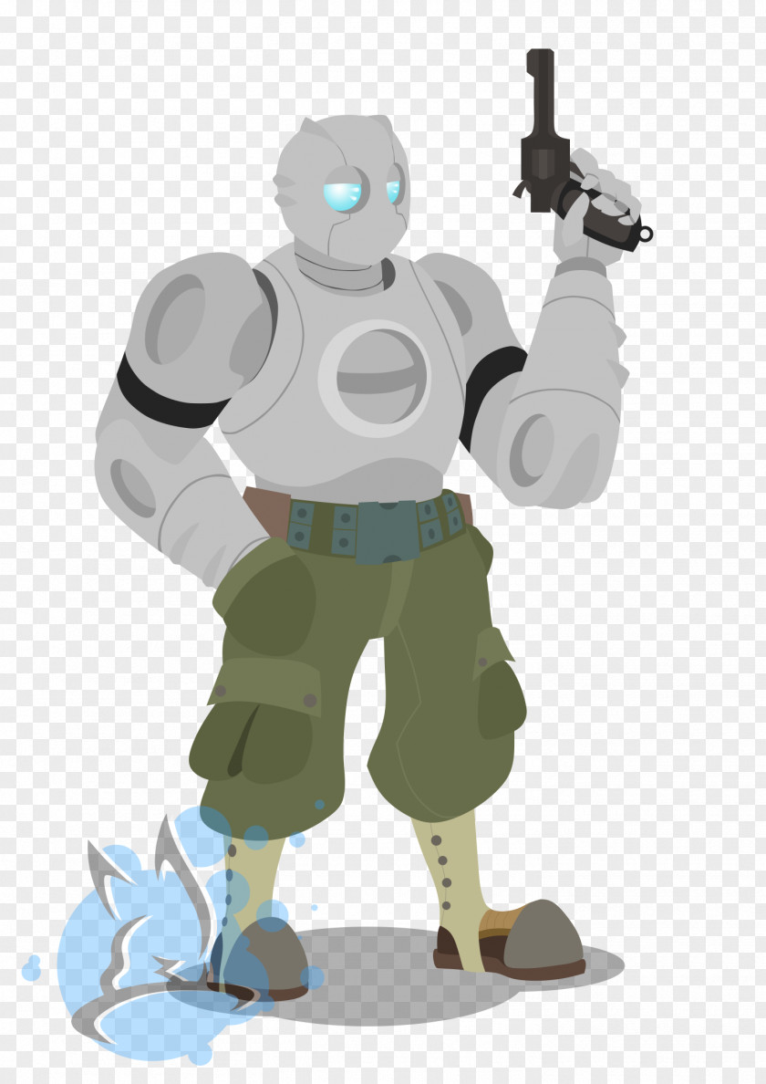 Robot Atomic Robo Figurine Character PNG