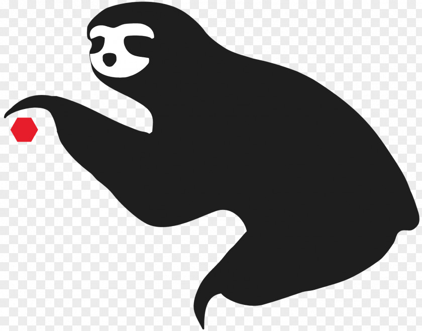 Sloth Silhouette Anteater Clip Art PNG