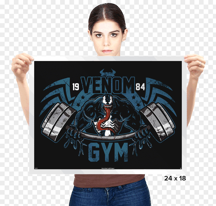 T-shirt Venom Spider-Man Fitness Centre PNG