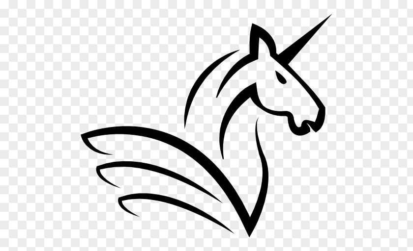 Horse Head Mask Unicorn Logo PNG