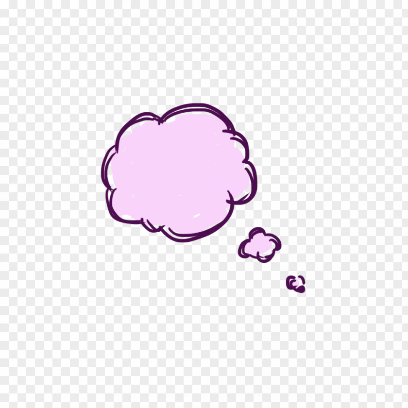 Purple Thinking Bubbles Bubble Thought Drawing Computer File PNG