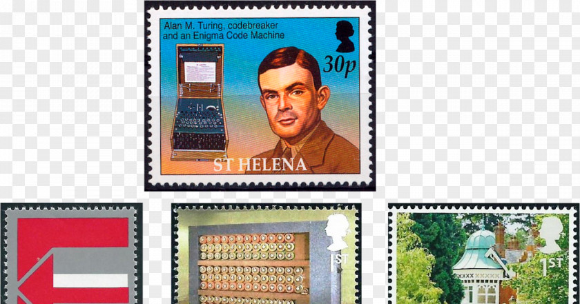 Alan Turing Postage Stamps Mail PNG