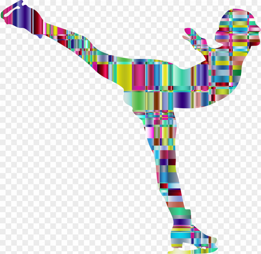 Giraffe Ice Skating Figure Female Skater Clip Art PNG