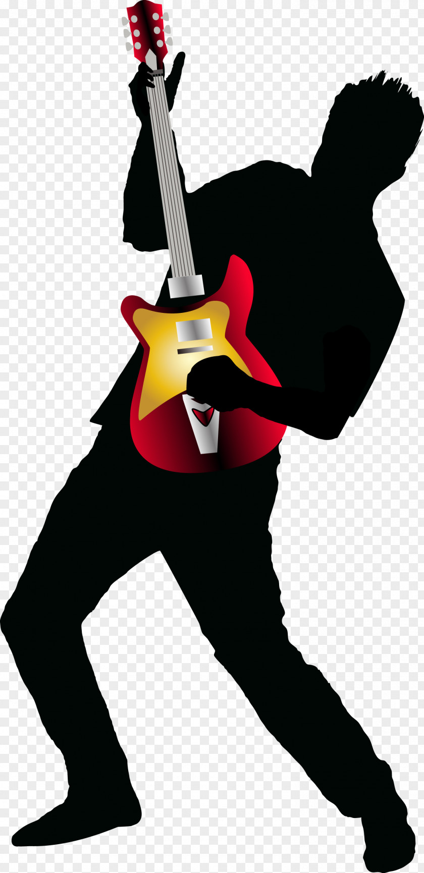 Play The Guitar Player Vector Rock Band T-shirt PNG