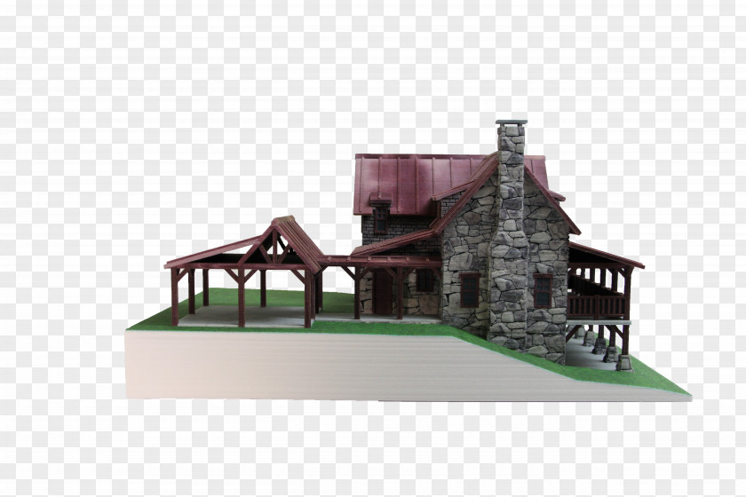 3d Model Home Design House Log Cabin Architecture 3D Modeling PNG