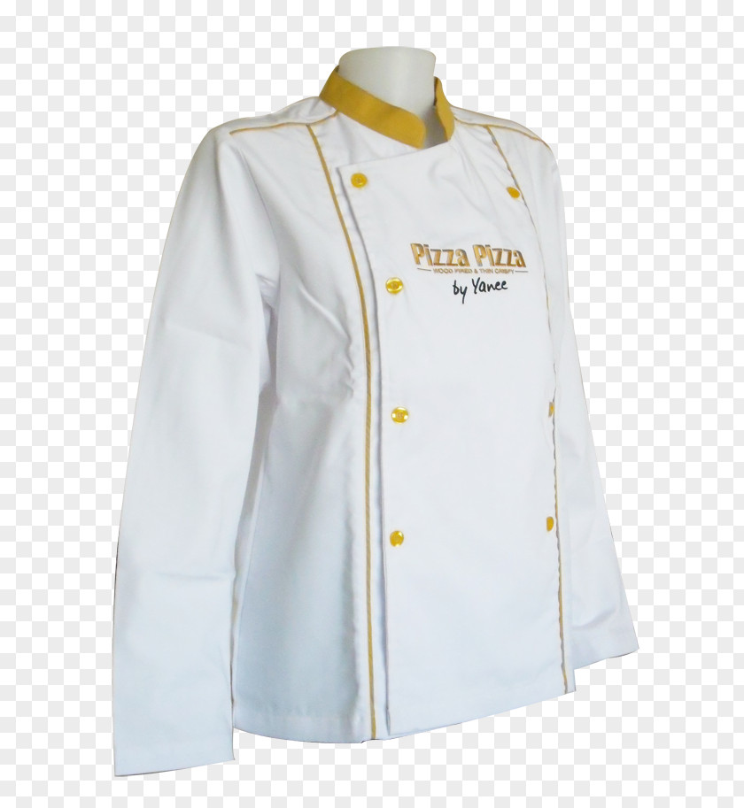 Chef's Uniform Top Outerwear Collar Sleeve PNG