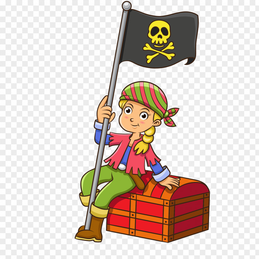 Children Dress Up Cartoon Pirate Vector Piracy Drawing Illustration PNG